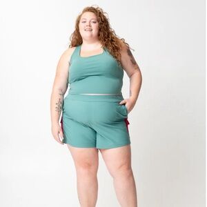 ALDER x Chaco set adventure performance race back tank and surf’s up shorts